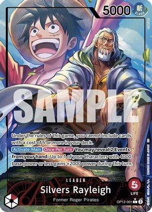 Silvers Rayleigh (Alternate Art) [Legacy of the Master] Leader