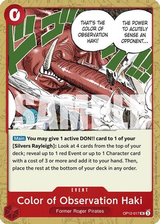 Color of Observation Haki [Legacy of the Master] Uncommon