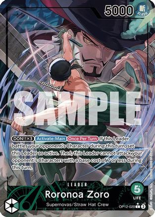 Roronoa Zoro (020) (Alternate Art) [Legacy of the Master] Leader