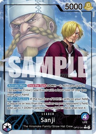Sanji (041) (Alternate Art) [Legacy of the Master] Leader