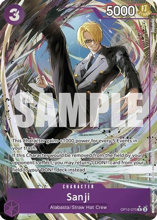 Sanji (070) (Alternate Art) [Legacy of the Master] Rare