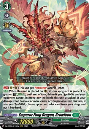 Emperor Fang Dragon, Growleon (RRR) [Triple Rare]  (DZ-SS08/013EN)