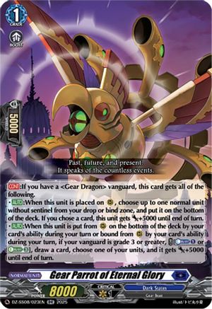 Gear Parrot of Eternal Glory [Double Rare]  (DZ-SS08/023EN)
