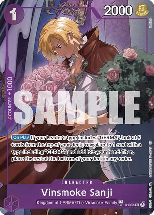 Vinsmoke Sanji (TR) [Legacy of the Master] Treasure Rare