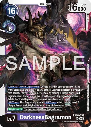 DarknessBagramon  (EX10-059) [Sinister Order] Foil