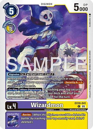 Wizardmon  (EX10-041) [Sinister Order]