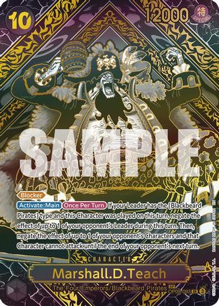 Marshall.D.Teach (SP) (Gold) [Legacy of the Master] Super Rare