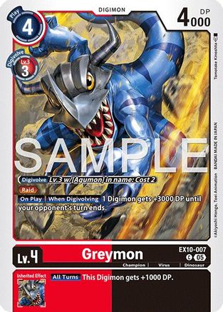 Greymon  (EX10-007) [Sinister Order]