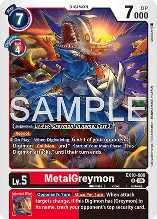 MetalGreymon  (EX10-008) [Sinister Order] Foil