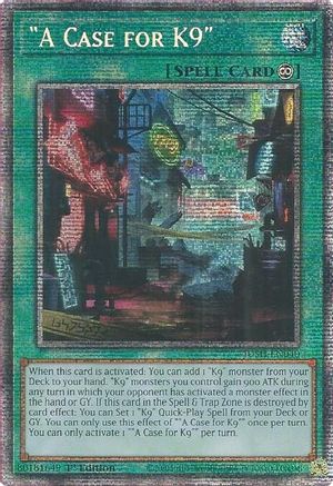 "A Case for K9" (Starlight Rare) [JUSH-EN040] Starlight Rare
