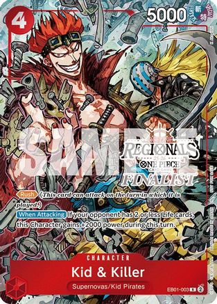 Kid & Killer (Offline Regional Finalist Card Set 2025 Vol.2) [One Piece Promotion Cards] Rare