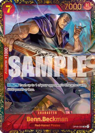 Benn.Beckman (Championship 25-26 Offline Regionals Season 2) [One Piece Promotion Cards] Super Rare
