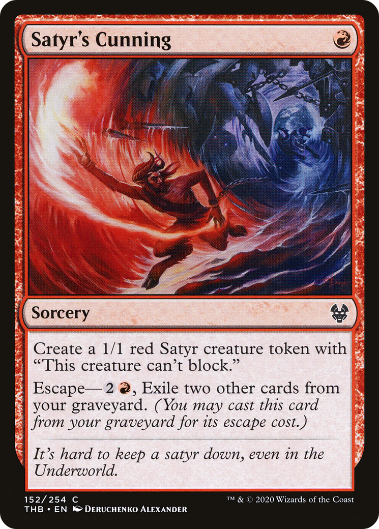 Satyr's Cunning (THB-152) - Theros Beyond Death