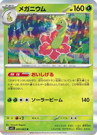 Meganium 005/063 [m1S Mega Symphonia] Holofoil (Japanese)