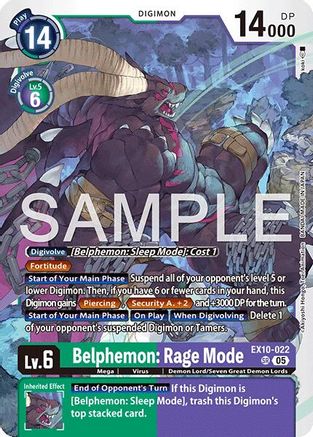 Belphemon: Rage Mode  (EX10-022) [Sinister Order] Foil