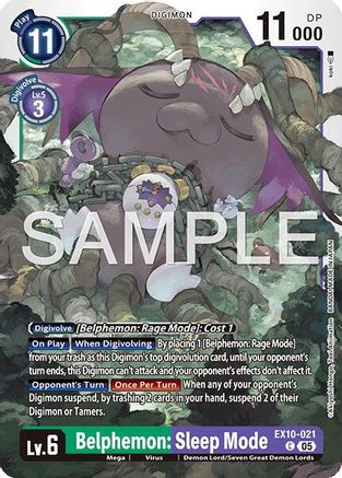 Belphemon: Sleep Mode  (EX10-021) [Sinister Order]