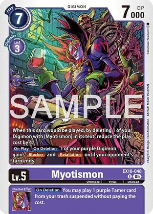Myotismon  (EX10-048) [Sinister Order] Foil
