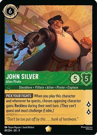 John Silver - Alien Pirate (89/204) Fabled (Cold Foil)