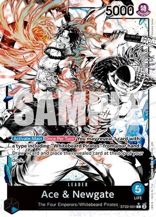 Ace & Newgate (Parallel) [Starter Deck 22: Ace & Newgate] Leader