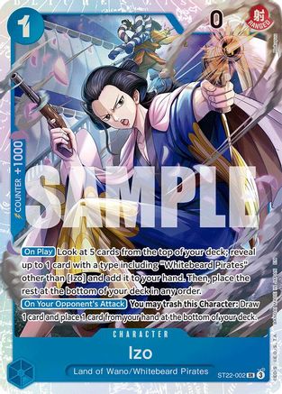 Izo [Starter Deck 22: Ace & Newgate] Super Rare