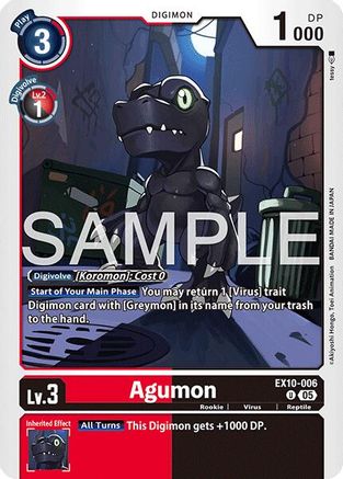 Agumon  (EX10-006) [Sinister Order]