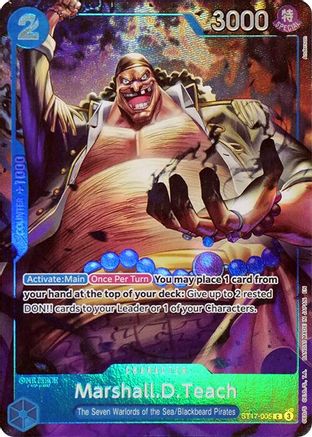 Marshall.D.Teach (Seven Warlords of the Sea Binder Set) [One Piece Promotion Cards] Common