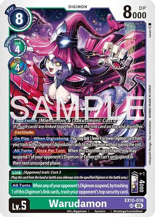 Warudamon  (EX10-019) [Sinister Order] Foil