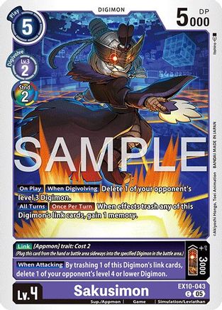 Sakusimon  (EX10-043) [Sinister Order]