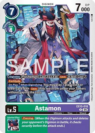 Astamon  (EX10-018) [Sinister Order] Foil
