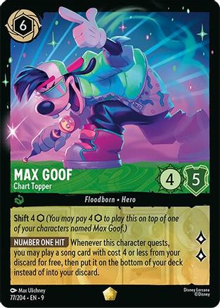 Max Goof - Chart Topper (77/204) Fabled (Non-Foil)