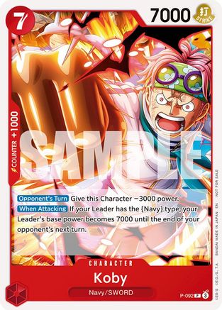 Koby (OP12 Release Event) [One Piece Promotion Cards] Promo
