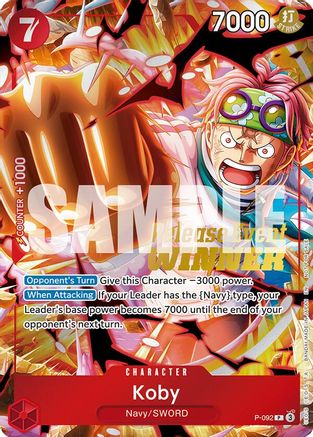 Koby (OP12 Release Event Winner) [One Piece Promotion Cards] Promo