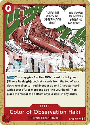 Color of Observation Haki [Legacy of the Master Release Event Cards] Uncommon