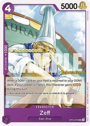 Zeff [Legacy of the Master Release Event Cards] Uncommon