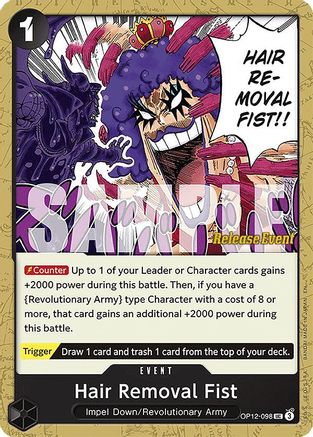 Hair Removal Fist [Legacy of the Master Release Event Cards] Uncommon