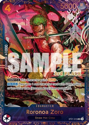 Roronoa Zoro (CS 25-26 3rd Place) [One Piece Promotion Cards] Super Rare