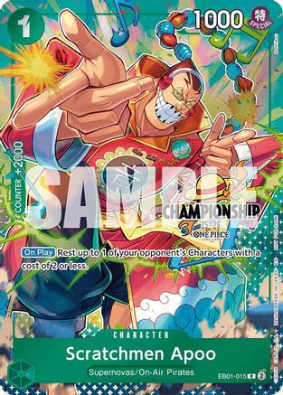 Scratchmen Apoo (CS 25-26 Celebration Pack) [One Piece Promotion Cards] Rare