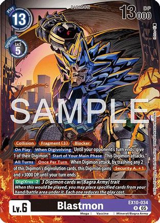 Blastmon  (EX10-034) [Sinister Order] Foil