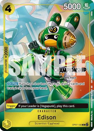 Edison (CS 25-26 Celebration Pack) [One Piece Promotion Cards] Common