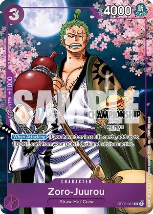 Zoro-Juurou (CS 25-26 Event Pack Finalist Ver.) [One Piece Promotion Cards] Rare