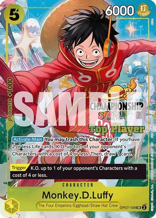 Monkey.D.Luffy (CS 25-26 Top Player Pack) [One Piece Promotion Cards] Super Rare