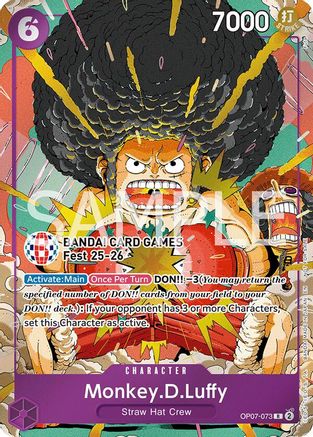 Monkey.D.Luffy (BANDAI Card Games Fest 25-26) [One Piece Promotion Cards] Rare