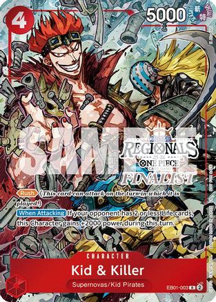 Kid & Killer (Online Regional Finalist Card Set 2025 Vol.2) [One Piece Promotion Cards] Rare