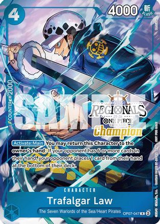Trafalgar Law (Online Regional Champion Card Set 2025 Vol.2) [One Piece Promotion Cards] Rare