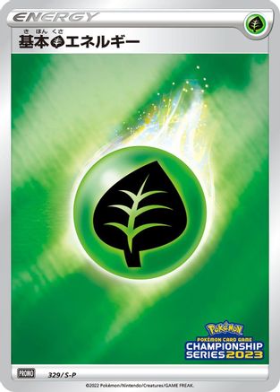 Basic Grass Energy 329/S-P [SP Sword & Shield Promos] Holofoil (Japanese)