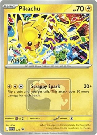 Pikachu (World Championship 2025) [Winner] 225/null [SV Scarlet & Violet Promo Cards]
