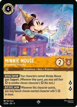 Minnie Mouse - Sweetheart Princess (5/204) Fabled (Cold Foil)