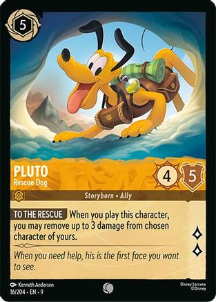 Pluto - Rescue Dog (16/204) Fabled (Cold Foil)