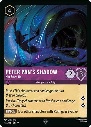 Peter Pan's Shadow - Not Sewn On (42/204) Fabled (Cold Foil)