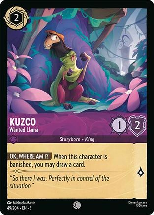 Kuzco - Wanted Llama (49/204) Fabled (Cold Foil)